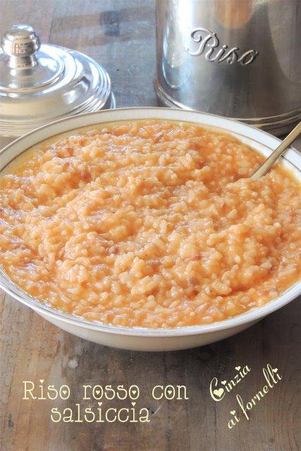 Risotto rosso con salsiccia col Bimby