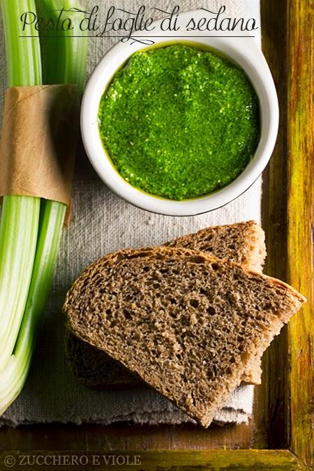 Pesto di foglie di sedano