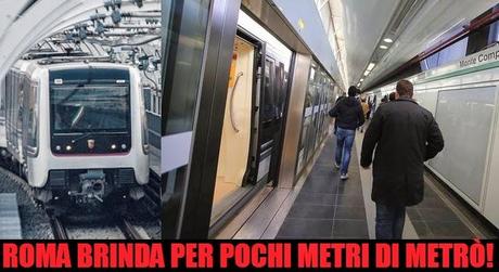 Roma: grandi festeggiamenti per pochi metri di... Metrò!