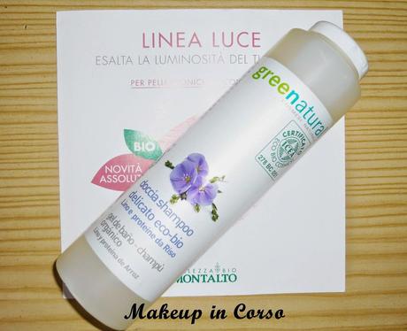 Doccia Shampoo Delicato Eco-Bio Lino e Proteine del Riso di Green Natural