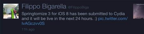 Tweak Cydia (iOS 8.x) – Springtomize 3 (iOS 7 & 8 ) arriva su Cydia supportando iOS 8.x [Aggiornato Vers. 1.3.0-1]