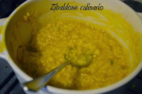 Risotto alla zucca con cioccolato fondente