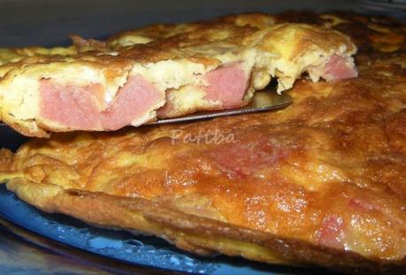 frittata con mortadella