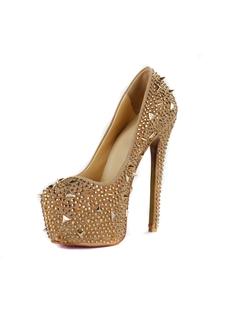 Shining Platform Stiletto Heels Closed-toe Prom/Evening Shoes