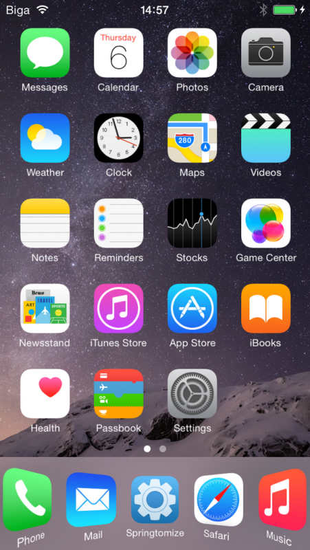 Tweak Cydia (iOS 8.x) – Springtomize 3 (iOS 7 & 8 ) si aggiorna correggendo vari bug [Aggiornato Vers. 1.3.0-3]