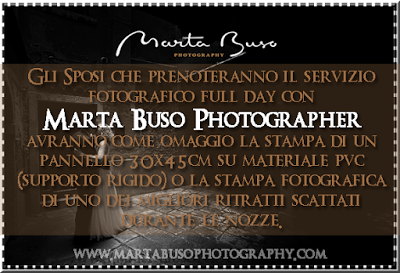 Un prezioso omaggio per chi sceglie la fotografa di matrimoni Marta Buso
