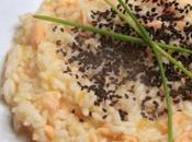 Risotto salmone affumicato cachi