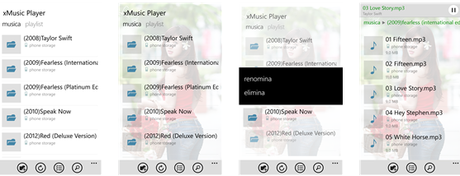 Alcune immagini di xMusic Player