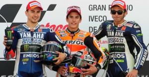 Marc Marquez, Valentino Rossi e Jorge Lorenzo, sono loro i prime tre del motomondiale 2014