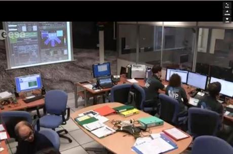 Rosetta Mission Control Centre, presso lo Space Operations Centre dell'ESA aDarmstadt, in Germania. Crediti: ESA TV