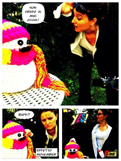 pupazzo di neve amigurumi