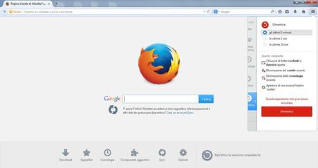 Firefox: tasto dimentica per i suoi 10 anni