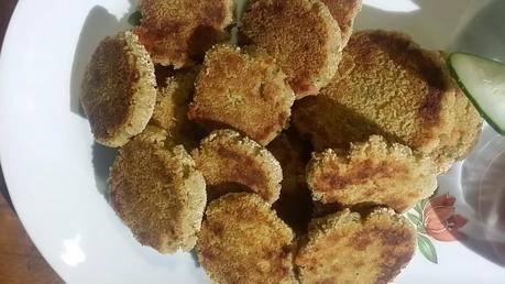 Polpette schiacciate di melanzane e prosciutto cotte la forno