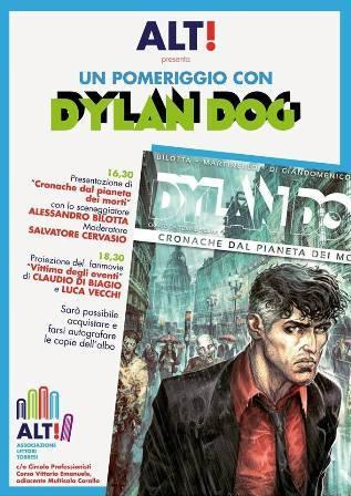 Un pomeriggio con Dylan Dog e Alessandro Bilotta a Torre del Greco   Dylan Dog Clauidio di Biagio Bao Publlishing ALT   Associazione Lettori Torresi Alessandro Bilotta 