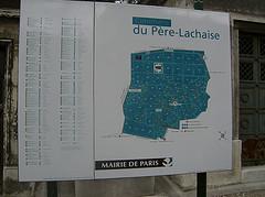 Père Lachaise map