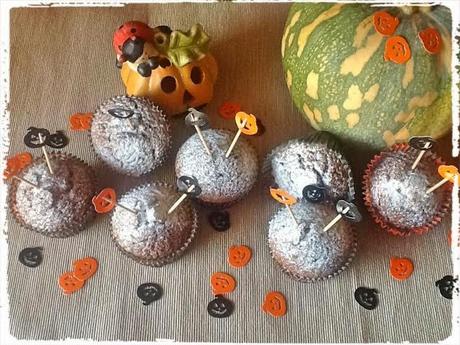 Muffins al cioccolato per la Festa di Halloween