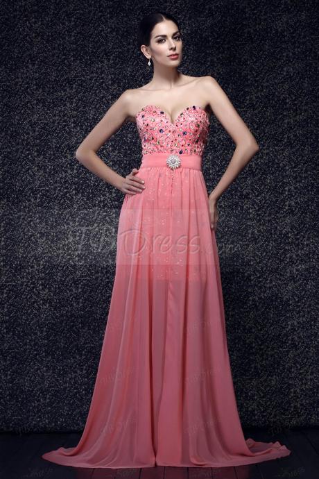 Honorable Column Sweetheart Floor-Length Brush-Train Taline's Party/Evening Dressl