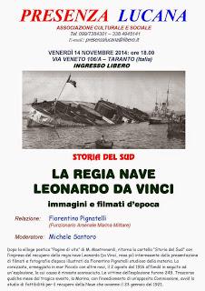 STORIA DEL SUD LA REGIA NAVE LEONARDO DA VINCI immagini e filmati d’epoca