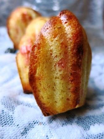 Madeleines con cioccolato alla fragola