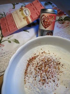 Madeleines con cioccolato alla fragola