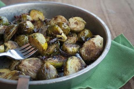 Cavoletti di Bruxelles gratinati con aceto balsamico