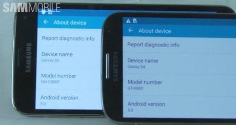 Galaxy S5 vs Galaxy S4 Android 5.0 Lollipop