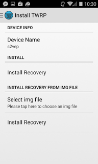 Installa TWRP con TWRP Manager