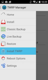 Installa TWRP con TWRP Manager