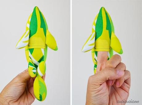 Finger Pocket Fish: a review of the softie toy pattern by Just Bananas over Soft Toys