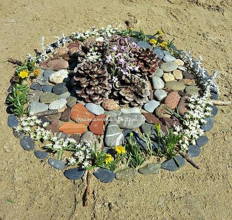 Mandala con elementi naturali