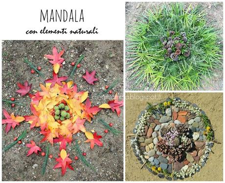 Mandala con elementi naturali