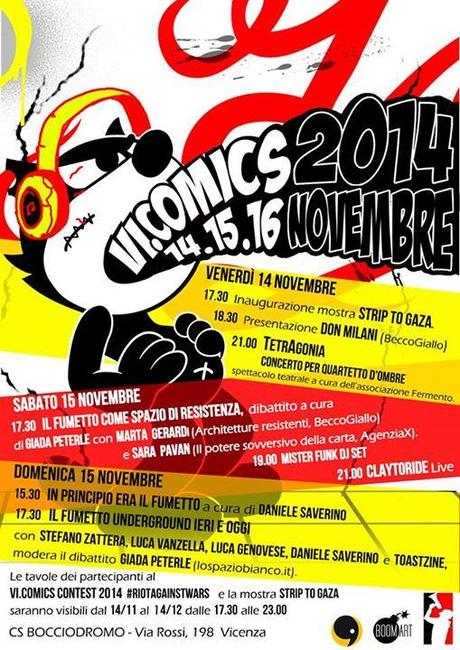 VI. Comics: un weekend a fumetti al CS Bocciodromo di Vicenza   Sara Pavan Luca Vanzella Luca Genovese Claudio Calia BeccoGiallo 