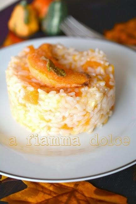 Risotto alla zucca e salvia fritta