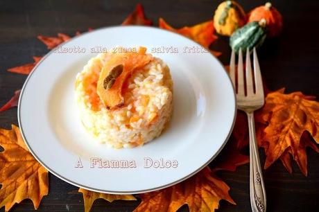 Risotto alla zucca e salvia fritta