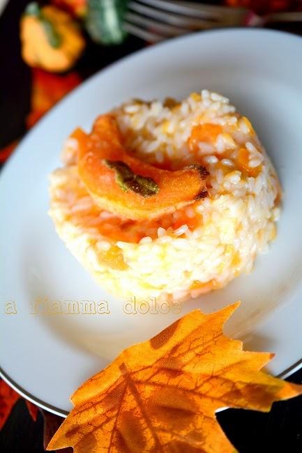 Risotto alla zucca e salvia fritta