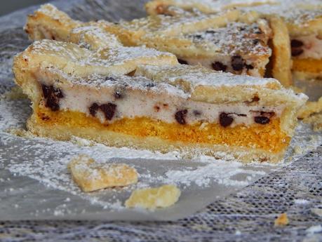 Crostata di riso gluten free ricotta e  cioccolato