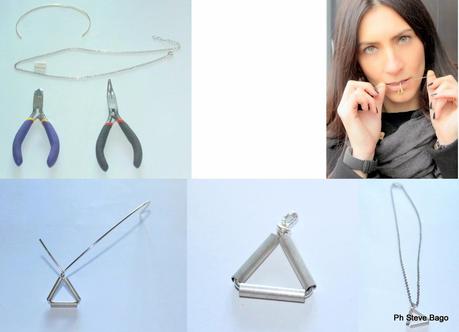 My new fashion DIY Pyramid necklace!