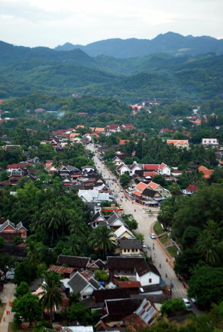 Luang Prabang dall'alto, foto di Patrick Colgan (2014)