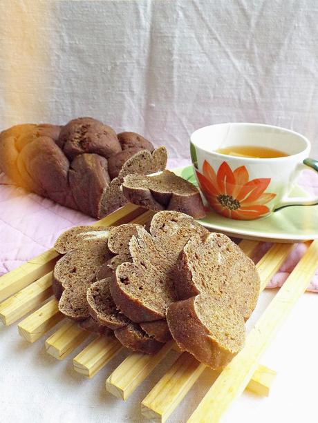 Pane a treccia cachi e cacao