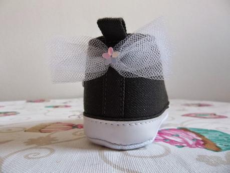 SCARPE PER NEONATO DECORATE A MANO