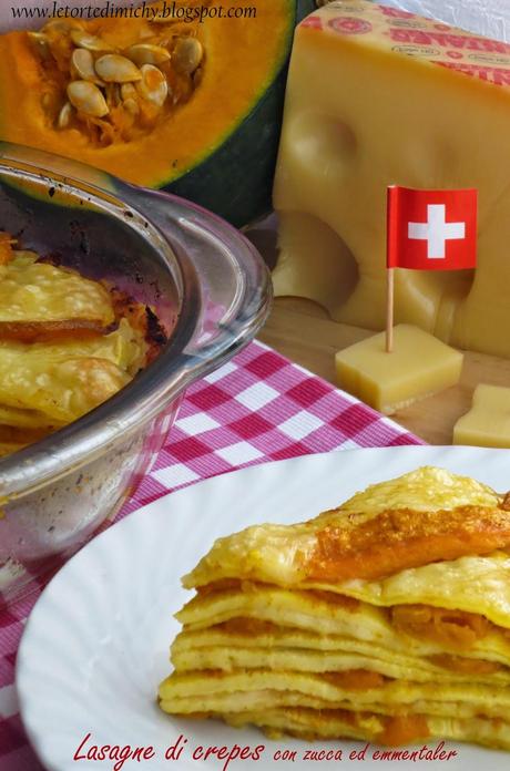 Lasagne di crepes con zucca ed emmentaler