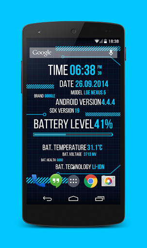  Holo Droid Info   il LIVE WALLPAPER ANDROID per veri geek !!