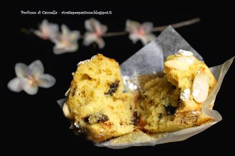 Muffin alle mandorle con prugne secche e profumo di mandarino - delicata carezza