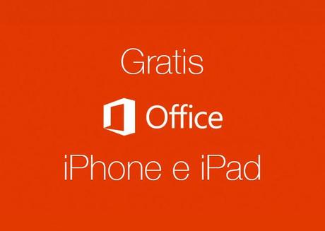 Office per iOS, disponibile senza abbonamento