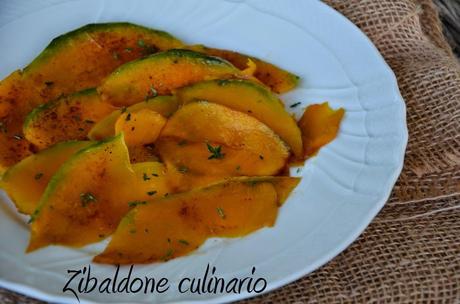 Carpaccio di zucca al timo e paprika