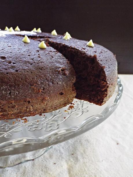 Torta cielo stellato (cacao e gocce di cioccolato bianco)