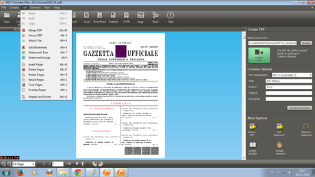 Funzioni pdf converter elite 3