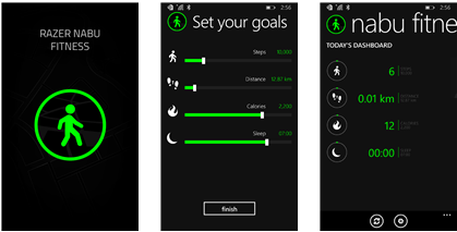 Nabu Utility e Fitness: disponibili nello Store di Windows Phone | Compatibili per device Windows Phone 8.1 Alcune immagini di Nabu Fitness