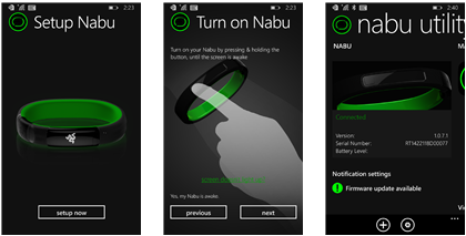 Nabu Utility e Fitness: disponibili nello Store di Windows Phone | Compatibili per device Windows Phone 8.1 Alcune immagini di Nabu Utility