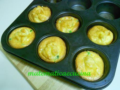 Frittatine alle Verdure cotte nello stampo dei muffins